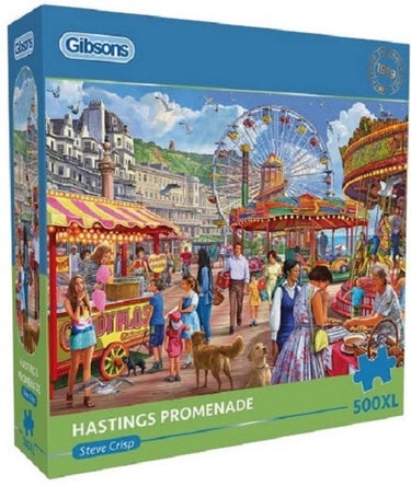 Gibsons - hastings promenade (door steve crisp) - 500xl stukjes 68×49cm (b×h) - legpuzzel voor volwassenen