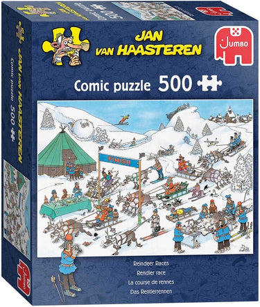 Jan van haasteren - rendier race - 500 stukjes puzzel
