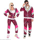 Finidi trainingspak tijger neon roze jaren 80