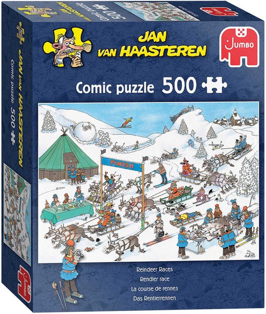 Jan van haasteren - rendier race - 500 stukjes puzzel