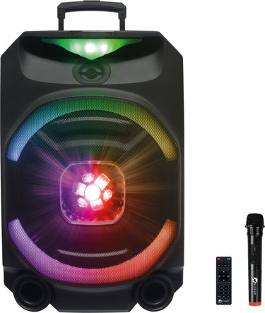 N-gear the flash 1550d - karaoke set - 15 woofer - bluetooth - led lichtshow - draadloze microfoons - 800w