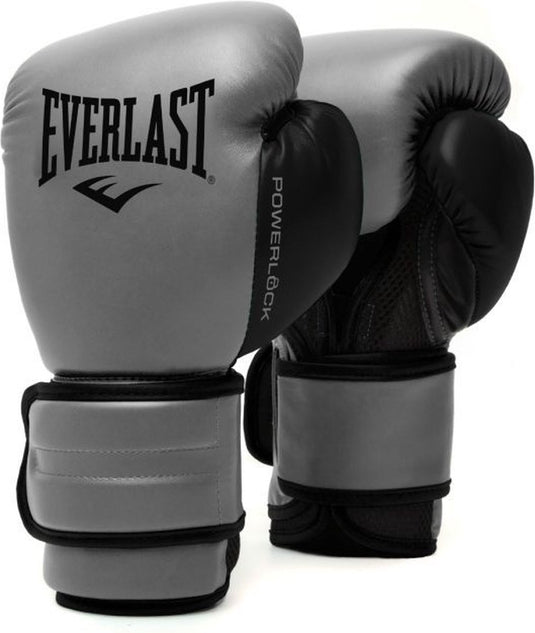 Everlast powerlock 2r training glove, charcoal 16-oz