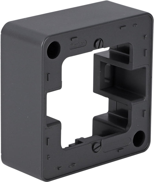 Berker q1 opbouwraam - inbouw - 1-voudig - antraciet