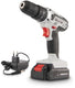 Powerplus accu klopboormachine powc1080 - 20v - variabele snelheid - incl. 1 x 2.0ah accu en lader - boormachine voor beton, hout en staal