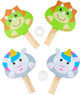 Eddy toys tafeltennis set 3 delig - table tennis set met 2 batjes en 1 bal - recreatieve tafeltennis set - verkrijgbaar in dino of eenhoorn design - 1 willekeurige set