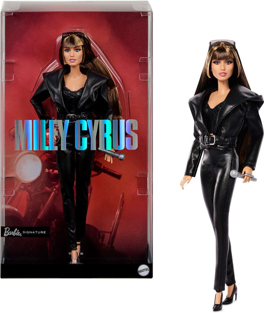 Barbie signature miley cyrus - verzamelpop in 2-delige outfit van kunstleer