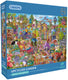 Gibsons legpuzzel upcycled garden 1000 stukjes kleurrijk landschap.