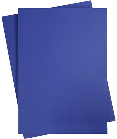 Creativ company blauw karton 180 grams - blauw a2 karton - hobbykarton - stevig blauw papier - a2 blauw papier 180 grams - knutselpapier knutselkarton - koningsblauw - 42 x 60 cm - a2 - 10 vellen