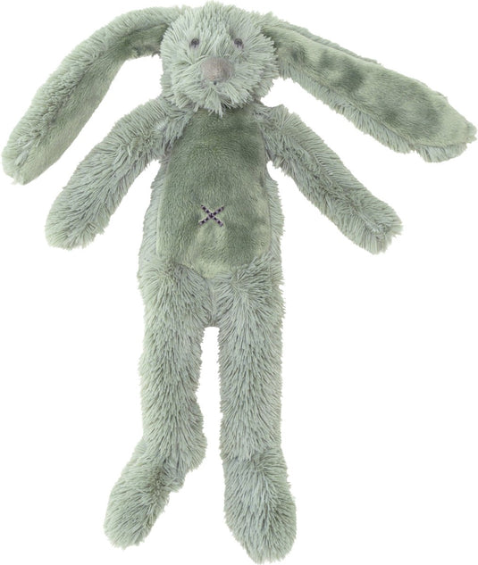 Happy horse konijn richie flatstyle knuffel 27 cm - groen - baby knuffel