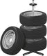 Proplus velgenstandaard - bandenstandaard - bandbreedte tot 225 mm - wielboom - bandenrek - voor 4 banden - aluminium - voor gangbare autovelgen - draagvermogen 100 kg