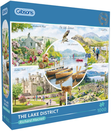Gibsons legpuzzel the lake district 1000 stukjes natuur en architectuur.