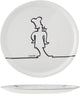 Cosy trendy pizzabord - ø 31cm - wit funnyline zwart