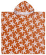 Swim essentials - poncho - sneldrogend microvezel - gerecycled materiaal - kind - zeesterrenprint - oranje