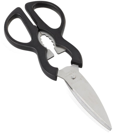 Leifheit sterling schaar - keukenschaar - huishoudschaar - incl. flesopener - rvs - zwart