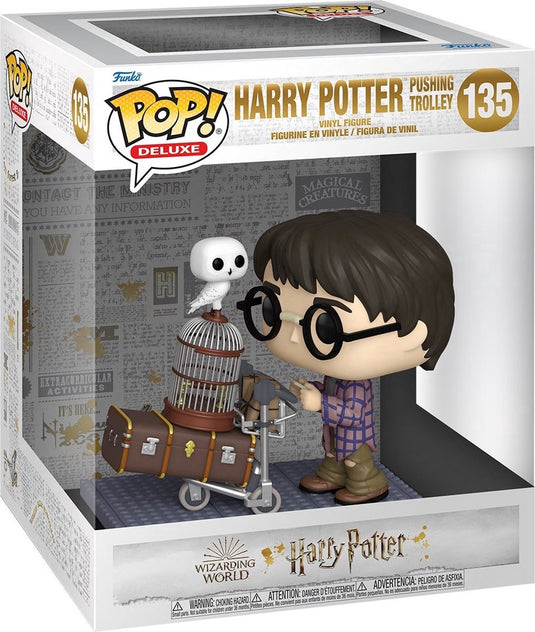 Funko pop deluxe: harry potter - harry potter pushing trolley pop