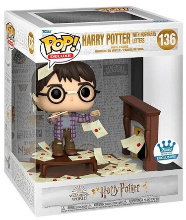Funko pop! movies: harry potter - harry potter with hogwarts deluxe 20th anniversary shop exclusive