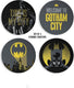 Half moon bay dc comics - set van 4 gotham city keramische onderzetters
