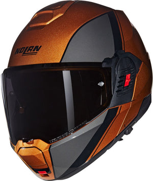 Nolan n120-1 verniciatura speciale 343 oker zwart glossy systeemhelm - maat xl - helm