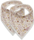 Jollein slabbetjes bandana - 2 stuks - 25 cm - flower fairies