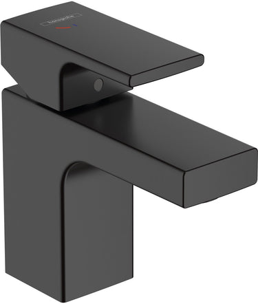 Hansgrohe vernis shape - wastafelmengkraan - ééngreeps bediening - coolstart energiebesparend - met trekwaste - 70mm maat - mat zwart