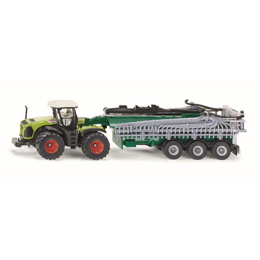 Siku claas xerion met vacuum tanker 1827
