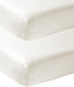Meyco baby uni hoeslaken juniorbed - 2-pack - offwhite - 70x140 150cm