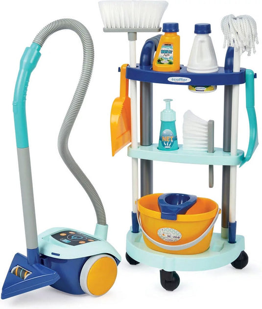 Ecoiffier clean home schoonmaakkar met stofzuiger