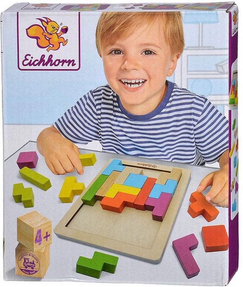 Load image into Gallery viewer, Eichhorn houten vormenpuzzel educatief speelgoed 20-delig.
