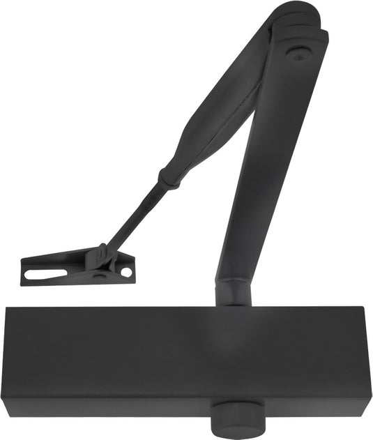 Starx deurdranger - 60-85 kg - mat zwart - aluminium