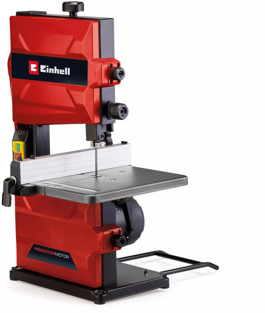 Einhell lintzaag tc-sb 200 1 - 250 w - 1400 t min - uitlading: 200 mm - zaaglint: 1400x7 mm - aantal tanden: 6 25,4 mm - zaaghoogte: 90° 45°: 80 45 mm - afzuigadapter: ø36 mm
