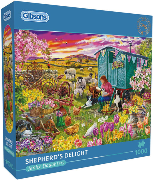 Gibsons - shepherd's delight (door janice daughters) - 1000 stukjes 68×49cm (b×h) - legpuzzel voor volwassenen