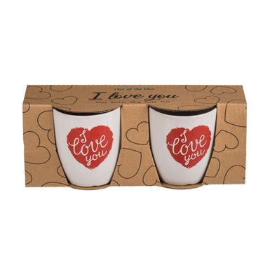 Ootb senseomokje i love you set a 2 stuks ã˜6,7xh7,5cm