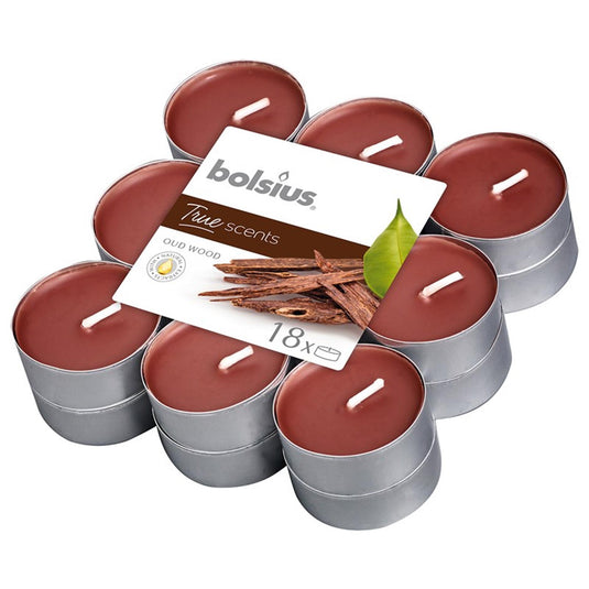 Bolsius geurtheelicht 18 stuks true scents oud wood