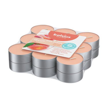 Bolsius geurtheelichten 4uur true scents peach verpakt per 18 stuks