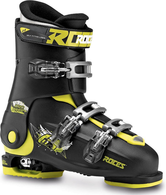 Roces - idea free - skischoenen - kinderen - 22.5-25.5 (36-40) - zwart - groen