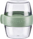 Westmark pocket box mini, praktisch maaltijdbakje voor onderweg, ideaal voor yoghurt, fruit, snacks, 400 ml (2 x 200 ml), bpa-vrij, muntgroen