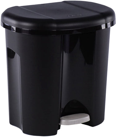 Rotho duo afvalscheider 2x10l - zwart - bpa vrij