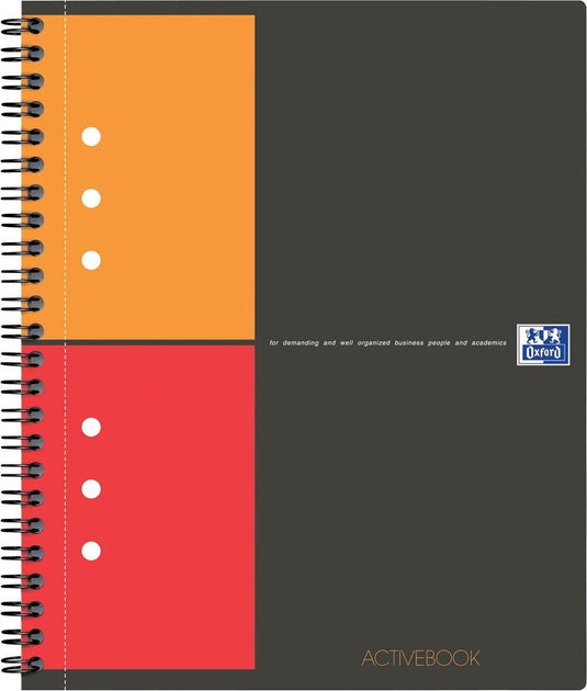 Oxford international activebook collegeblok - a4+ - geruit 5 mm - 160 pagina's