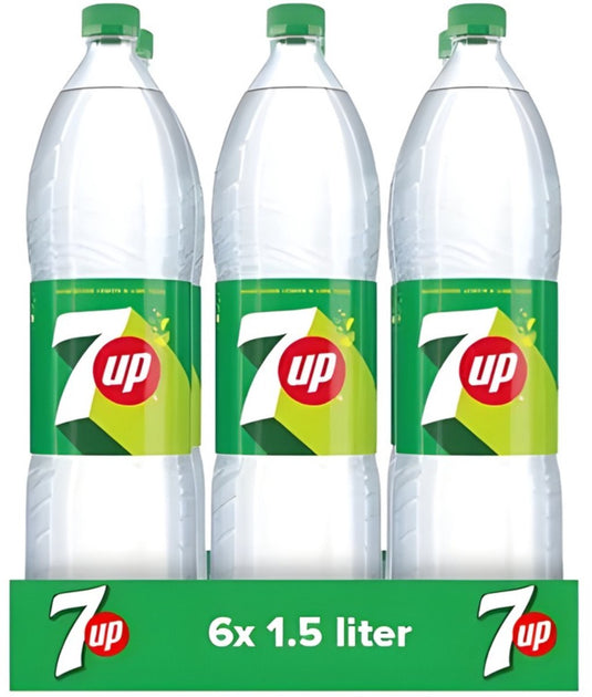 7up - regular - 6 x 1,5 liter - voordeelverpakking