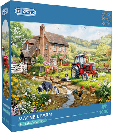 Gibsons - macneil farm (door richard macneil) - 1000 stukjes 68×49cm (b×h) - legpuzzel voor volwassenen