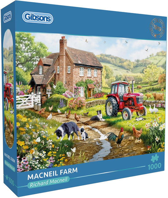Gibsons - macneil farm (door richard macneil) - 1000 stukjes 68×49cm (b×h) - legpuzzel voor volwassenen