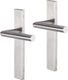 Impresso deurkruk - harrow - voor binnen - vierkant deurschild - rvs - 2 stuks