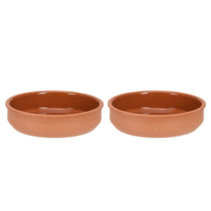 Excellent houseware terracotta tapasschalen 2 stuks