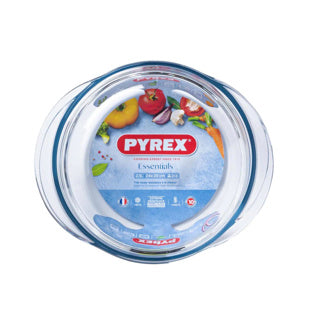 Pyrex ronde ovenschaal met deksel 2,1l