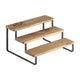 Metaltex - york lava - kruidenrek - 3 etages - 23 x 27 x 13 cm - hout en metaal