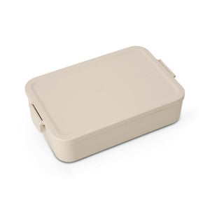 Brabantia make en take lunchbox large soft beige | 2 stuks