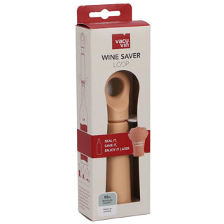 Load image into Gallery viewer, Vacu vin wine saver loop terra – vacuümpomp voor wijn – inclusief herbruikbare wijnstopper – 98% gerecycled kunststof – terra
