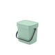 Brabantia sort go aanrecht afvalbakje - 3 liter - jade green