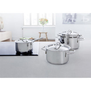 Load image into Gallery viewer, Bk profiline steelpan met deksel ø14 cm
