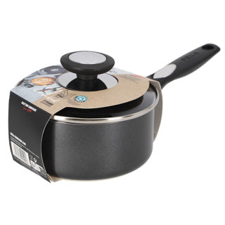 Beka pro induc r steelpan met keramische antiaanbaklaag en glazen deksel 16cm